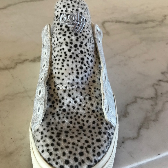 GOLA SILVER CHEETAH FUR SNEAKER - Picture 2 of 13